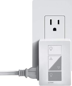 Lutron Caseta Single-Pole/3-Way Smart Lighting Lamp Dimmer and Remote Kit | P-PKG1P-WH | White 31 61wdup xHIL