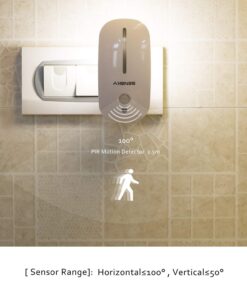 Sensky Motion Sensor Night Light Eye Friendly Front Low Light and Bright Back Light Design Night Lights for Bathroom Hallway (Warm White) 1 pack with PIR motion sensor 14 61wk9UunFwL