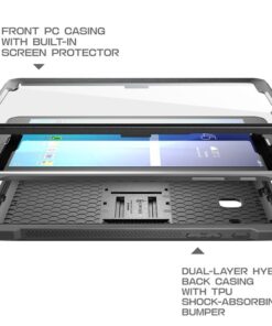 SUPCASE Unicorn Beetle Pro Series Case Designed for Galaxy Tab E 8.0, Full-body Hybrid Protective Case for with Screen Protector Galaxy Tab 8.0 Inch SM-T378/ SM-T375 / SM-T377 Tablet (Black) Black/Black 27 61wkONKzdYL