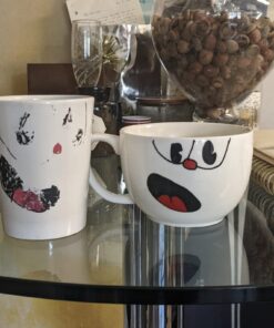 Norpro My Favorite Jumbo Porcelain Mugs, Set of 2, White 2 Count (Pack of 1) 37 61wkX1FuX1L