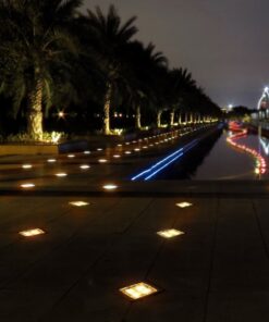 Solar Glass Brick Light,Ice Cube Lights,LED Landscape Light Buried Light Square Cube,Frosted Glass Light for Christmas Outdoor Path Road Yard 4 pcs (Warm White) Warm White 14 61wl sJO0CL