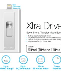 Alternative view of Naztech Xtra Drive 16GB USB 3.0 Mobile Flash Drive with Lightning Connector For iPhone, iPads & Computers