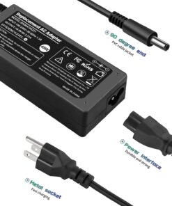 La45nm140 0kxttw 45W Dell Inspiron 15 3000 Laptop Charger 11 13 14 17 5000 7000 5559 5558 5570 3583 7373 5100 Latitude 3310 3520 3410 3420 3510 3400 3500 Vostro 19.5V 2.31A Power Adapter Supply Cord 45W Dell Laptop Charger--4.5*3.0MM 12 61wlo9uo32L