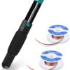 Tabiger Solder Wick & Desoldering Pump, Solder Sucker & Desoldering Wick, 2pcs Solder Braid (2.5mm Width, 1.5m Length)- Desoldering Vacuum Pump Solder Remover 20 61wlyTfh8mL