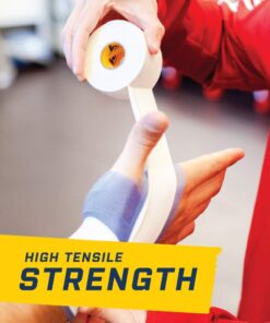 White Athletic Tape Bulk - 8 Rolls 1.5" x 15yd Pro Grade Strength Sports Tape, Best Tape for Athlete and Medical Trainers, Used by NCAA, NFL, NHL. for Boxing, Climbing, Gymnastics, Football, Baseball 17 61wmaMj5TiL