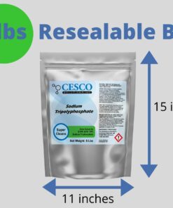 Sodium Tripolyphosphate STPP TPP STP - Technical Grade Light Dense Powder - Potent Alkaline Builder, Water Softener, Chelating Agent All Purpose Cleaner in Resealable Easy Pour Package(5 lbs) 7 61wnkA1fjcL