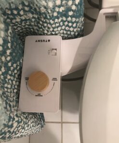 TUSHY Basic 2.0 Bidet Toilet Seat Attachment | A Non-Electric Self Cleaning Water Sprayer w/Adjustable Water Pressure Nozzle, Angle Control & Easy Home Installation (White/Bamboo) White/Bamboo 33 61woV63OsKL
