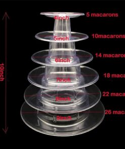 6 Tiers Round Macaron Tower Stand Cake Display Rack Cupcake Stand Desserts Display for Wedding Birthday Decor 20 61wpiPFBfoL