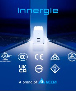 Innergie 60C-60 Watt PD 3.0 USB-C Wall Charger,Fast Charge 60W PD 3.0 Portable Laptop Power Adapter(Foldable Ver),Compatible with Switch/iPhone 15/MacBook Pro/Air/iPad/Windows PC(Delta Electronics) 60 Watts Foldable 33 61wpoKFffqL