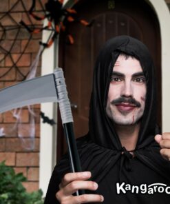 Kangaroo Grim Reaper Scythe Weapon – Prop for Halloween Parties – 40-inch Long Sickle for Kids and Adults – Costume Accessory – Plastic Prop 38 61wqif7rJKL