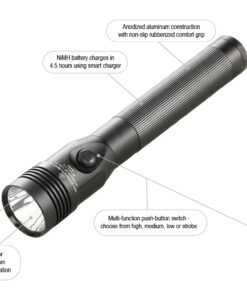 Streamlight 75458 Stinger DS LED HL 800-Lumen Rechargeable Dual Switch Flashlight with 120-Volt AC/12-Volt DC Smart Charge Piggyback Charger (NiMH), Black 120V AC/12V DC – 1 Piggyback Charger (NiMH) 34 61wrieeLKhL