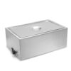 SYBO Commercial Grade Stainless Steel Bain Marie Buffet Food Warmer Steam Table for Catering and Restaurants (1 Section) 1 Section