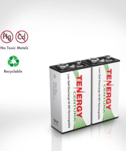Tenergy TN141 2 Bay 9V Smart Charger with 2 Pack Centura Low Self-Discharge 9V NiMH Rechargeable Batteries Charger + 2 Pcs Centura Batteries 12 61wscGTp6FL