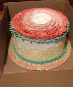 Large Pre-Made Ready to Use Edible Cake Lace Rose Scallop Ivory White 14-inch 10-piece Set 37 61wtZXHWJL