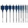 BOSCH DSB5010 Daredevil 10-Piece Standard Spade Bit Set w/ Full cone Threading and Spurred Tip , Blue 30 61wth0ADLTL