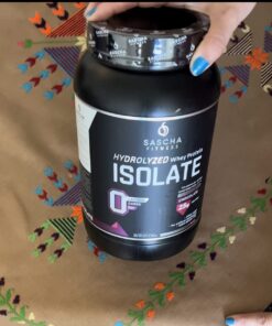 SASCHA FITNESS Hydrolyzed Whey Protein Isolate,100% Grass-Fed (2.3 Pounds, Peanut Butter) 29 61wvJy6CY9L