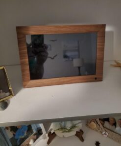 Canupdog 10.1 WiFi Digital Picture Frame, IPS Touch Screen Smart Cloud Digital Photo Frame with 16GB Storage, Wall Mountable, Auto-Rotate, Motion Sensor, Share Photos via Frameo App 10.1 inch Wooden 27 61wxugCnFL