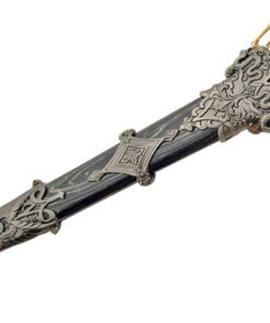 SZCO Supplies 18.5" Replica Medieval Lords Dagger Medieval Dagger with Scabbard, silver (210868) 6 61x jvZ1HL