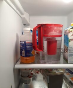 Brita Water Filter Pitcher for Tap and Drinking Water with 1 Standard Filter, Lasts 2 Months, 6-Cup Capacity, Christmas Gift for Men and Women, BPA Free, Red 62 61x0GuX0gDL