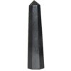 Jet Black Tourmaline Healing Tower Crystal Obelisk Meditation Protection Evil Energy Positivity Agate Approx 3 inch Long Black 53 61x57gkg2SL