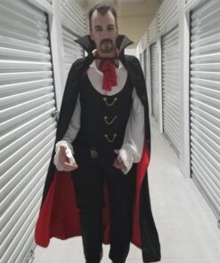 54" Fully Lined Deluxe Vampire Cape - Halloween Costume Black Cape 18 61x78nLXnwL