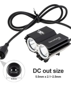 Alternative view of SecurityIng Waterproof 700 Lumens LED Bicycle Light 4 Modes Super Bright Bike Lamp Headlight + 8.4V Rechargeable Battery Pack + Charger for Camping, Cycling, Hiking, Riding