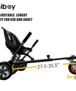 Hiboy HC-01 Hoverboard Kart Seat Attachment Accessory for 6.5" 8" 10" Two Wheel Self Balancing Scooter Hc02-obsidian 23 61x9l3pBWL