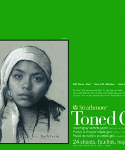 Strathmore Toned Sketch Paper Pad 18"X24"-80lb Toned Gray 24 Sheets -412118 18x24 11 61xABxeSglL