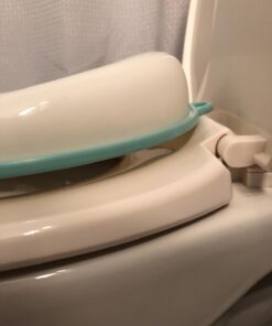 Potty Training Seat for Boys And Girls, Fits Round & Oval Toilets, Non-Slip with Splash Guard, Includes Free Storage Hook - Jool Baby Aqua 49 61xAmhpL yL