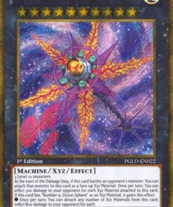 YU-GI-OH! - Number C9: Chaos Dyson Sphere (PGLD-EN022) - Premium Gold - 1st Edition - Gold Secret Rare