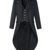 DarcChic Mens Gothic Tailcoat Jacket Black Steampunk VTG Victorian Coat Small 14 61xC5HrzvL