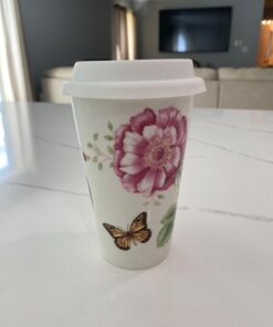 Lenox 837583 Butterfly Meadow Thermal Travel Mug, Multicolor, 1 Count (Pack of 1) 36 61xCkhnQV4L