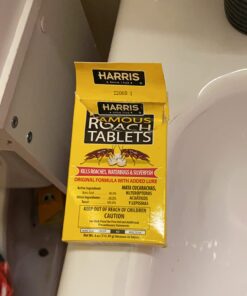 Harris Roach Tablets, Boric Acid Roach Killer with Lure for Insects (4oz, 96 Tablets) 4 oz 37 61xD32dOMZL