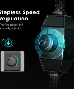 VIVOSUN R8 8 Inch 720 CFM Inline Duct Ventilation Fan with Variable Speed Controller for Grow Tent 14 61xDfr57DUL 2