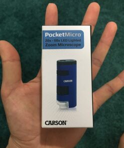 Carson Pocket Micro 20x-60x LED Lighted Zoom Field Microscope with Aspheric Lens System (MM-450),Blue Pocket Micro (MM-450) 25 61xFbJESkoL