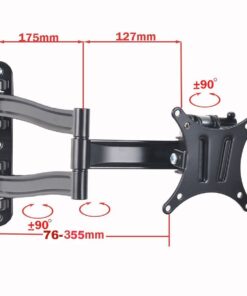 VideoSecu TV Wall Mount Articulating Arm Tilt Swivel Bracket for Most 19-39" TV Monitor Display VESA 100X100 75X75 up to 33LBS ML15B A28 34 61xJ0 eNKrL