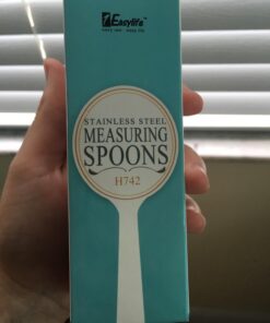 1Easylife 18/8 Stainless Steel Measuring Spoons, Set of 6 for Measuring Dry and Liquid Ingredients 56 61xJ9Ws5i7L