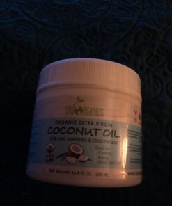 Sky Organics Organic Extra Virgin Coconut Oil for Hair & Skin, 100% Pure & Cold-Pressed USDA Certified Organic to Moisturize, Soften & Nourish, 16.9 fl. Oz 16.9 Fl Oz (Pack of 1) 30 61xJgTsnkuL