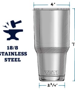 YETI Rambler 30 oz Stainless Steel Vacuum Insulated Tumbler w/MagSlider Lid Seafoam 1 Count (Pack of 1) 26 61xMoh3VsvL