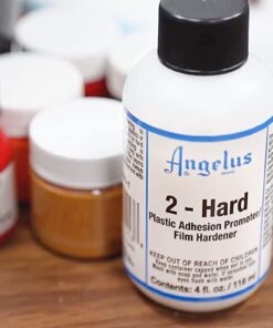 Angelus 2-Hard-1 oz Plastic Medium - Enhance Adhesion and Hardness for Acrylic Paints on Plastic and Hard Surfaces (Clear) 1 Fl Oz (Pack of 1) 2-Hard Plastic Medium 11 61xO5Wf1SrL