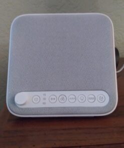 Pure Enrichment® WAVE™ Premium Sleep Therapy Sound Machine with USB Charger - Seamless Looping with 6 Soothing All-Natural Sounds, & Auto-Off Timer - Easily Portable for Travel (White) Patented Design White 41 61xOSxOVlLL