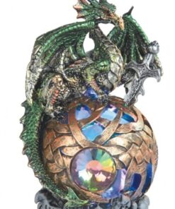George S. Chen Imports Earth Dragon on Light Up LED Statue 6" High (7871509)