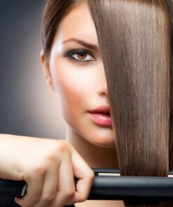 Gurin Ceramic Tourmaline Flat Iron Hair Straightener, 1.25 inch with Carrying Case 28 61xREnibvwL