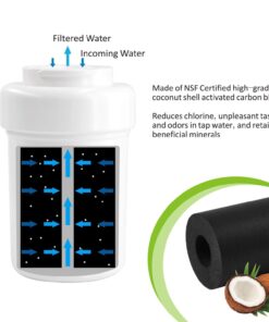HiWater Filter NSF/ANSI-42 Certified Compatible with Refrigerator SmartWater Fridge Cartridge MWFA MWFP GWF GWFA 9991 46-9991 469991-3pack 10 61xSZFqJ3bL