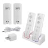 Kulannder Wii Remote Battery Charger(Free USB Wall Charger+Lengthened Cord) Dual Charging Station Dock with Two Rechargeable Capacity Increased Batteries for Wii/Wii U Game Remote Controller (White) 42 61xSu8dzRL