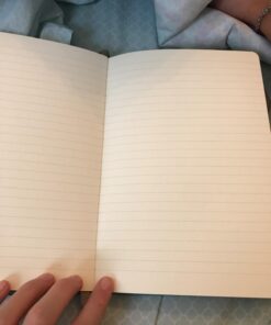 Lemome Thick Classic Notebook with Pen Loop A5 College Ruled Hardcover Writing Notebook with Pocket + Page Dividers Gifts, Banded, Large, 180 Pages, 8.4 x 5.7 in green 58 61xT23g9SlL