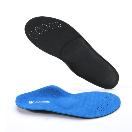 WAKI HOME Orthotics Insoles/Inserts/Pads with Arch Supports for Flat Feet,Plantar Fasciitis,Feet Pain,Pronation,Metatarsal Support for Men and Women Blue US Men 7-7 1/2---Women 9-9 1/2 (10.25")(260MM)