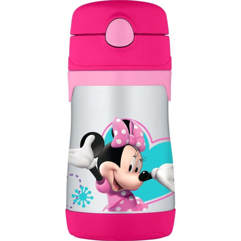 Catalog 8 THERMOS Vacuum Insulated Stainless Steel 10-Ounce Straw Bottle, Minnie's Bow-Tique