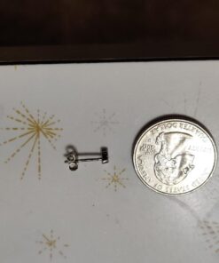 Rhodium Plated Sterling Silver Womans Tiny Skull Stud Earrings Rhodium Plated 29 61xTiOZRo6L