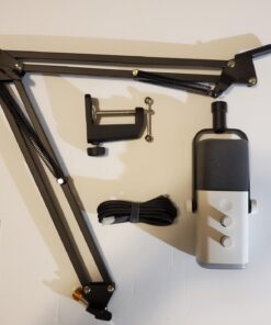 FIFINE Gaming XLR/USB Microphone Kit, Streaming Dynamic Mic Set for PC/PS5, Computer Mic for Vocal Podcast Recording Voiceover, with Headphones Jack, Gain Knob, Arm Stand-AmpliGame AM8T White 59 61xVGhpDXeL